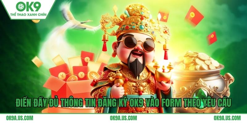 Điền đầy đủ thông tin đăng ký OK9 vào form theo yêu cầu